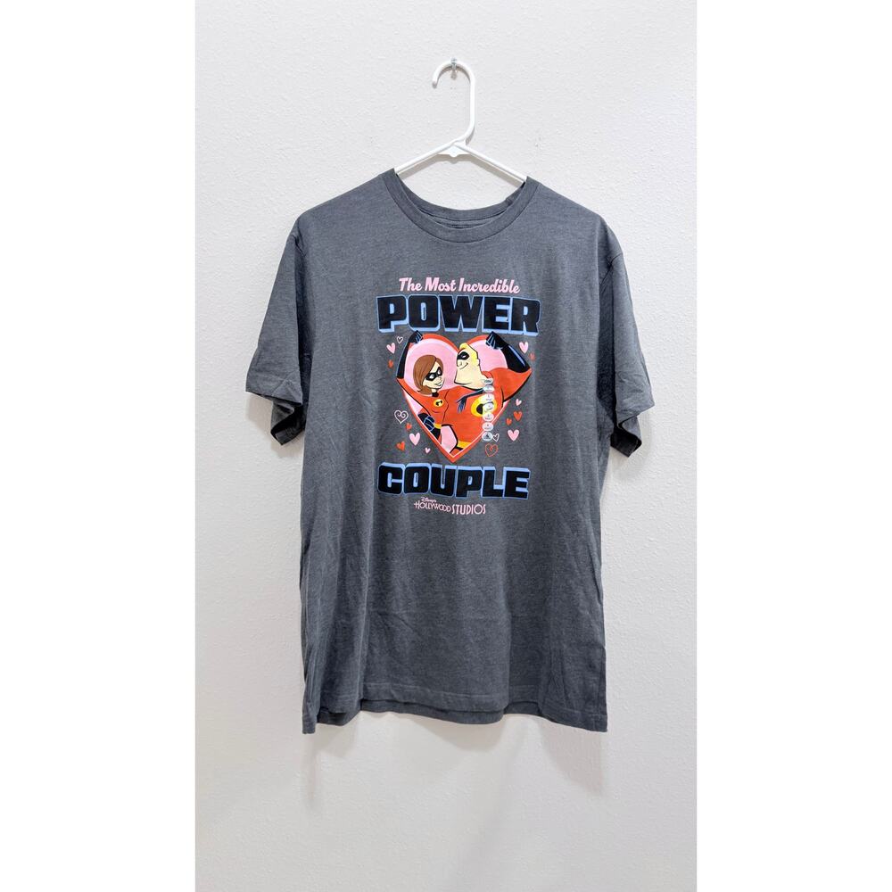 NWT Disney Incredibles "Most Incredible Power Couple" Tee - Large